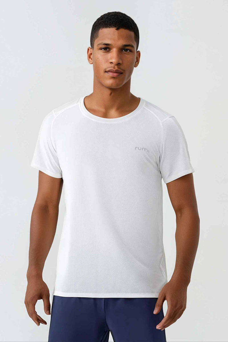 WU Sun Fit Tee Waffle - Snow