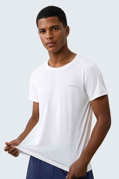 WU Sun Fit Tee Waffle - Snow
