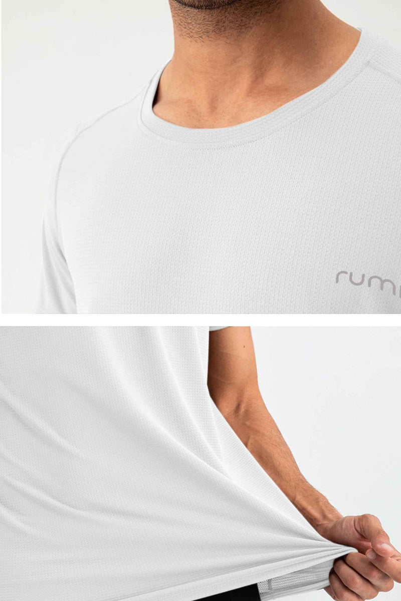 WU Sun Fit Tee Waffle - Snow
