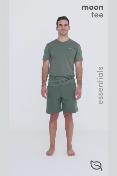 M Moon Tee - Olive Deep